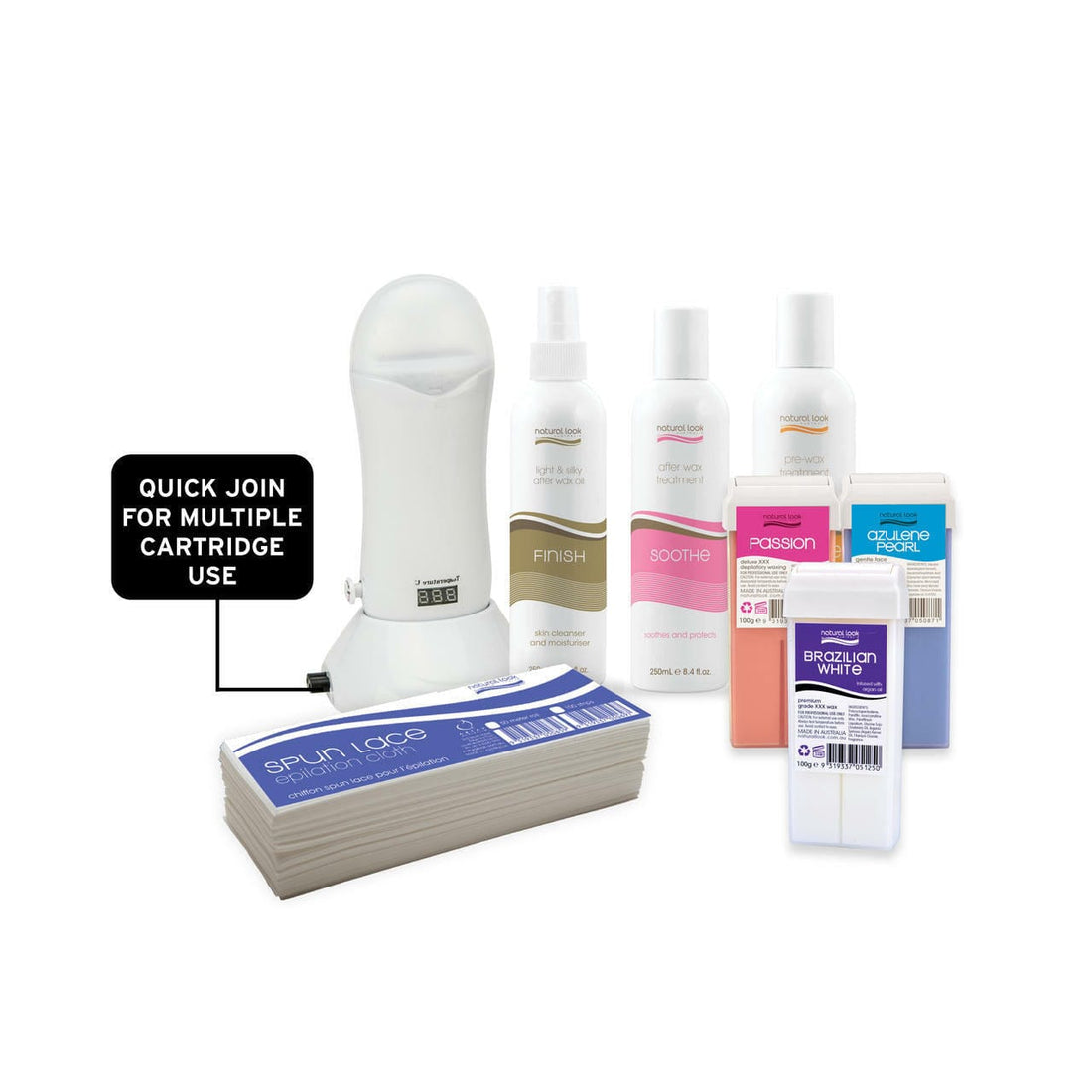 Depilatory Waxing Single Wax Cartridge Heater Kit