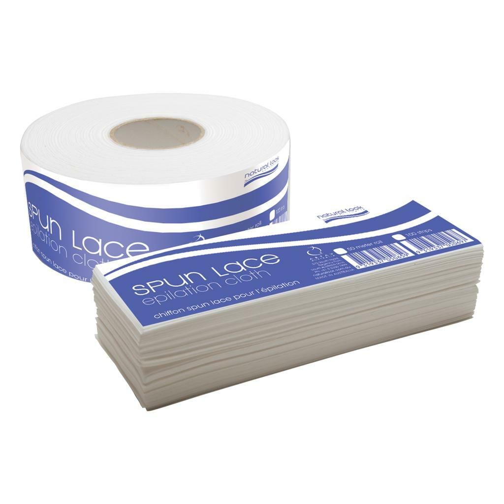 Natural Look Spun Lace White Epilation Cloth