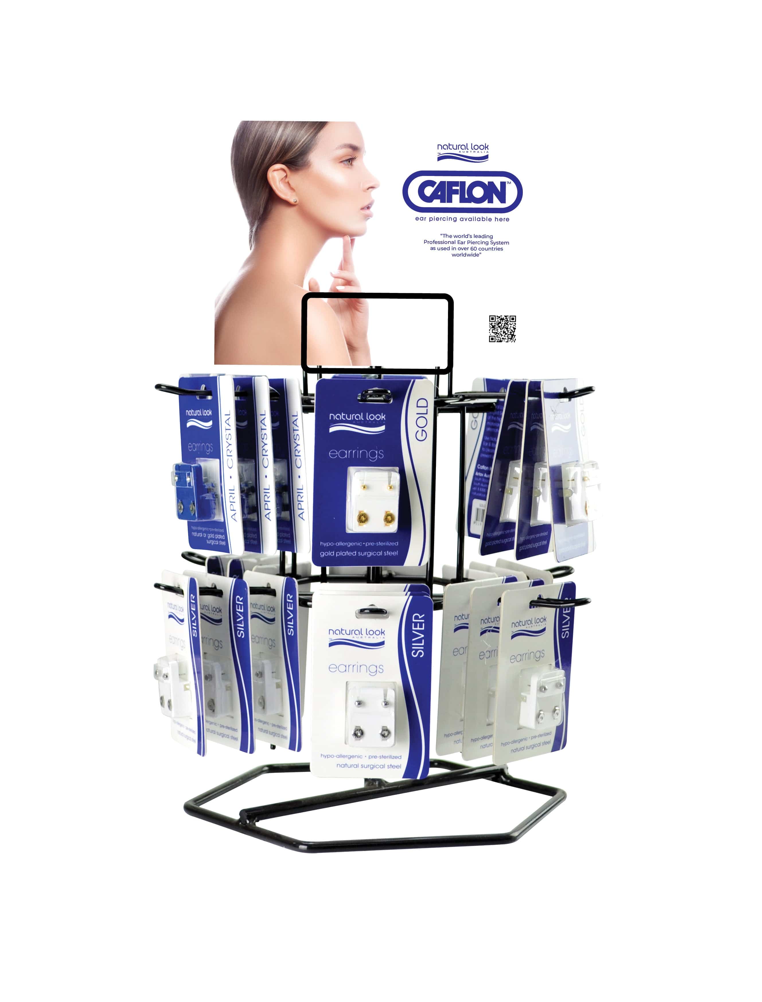 Small Rotating Counter Display (Holds 48 pairs) 12pk(*Earrings not inc ...