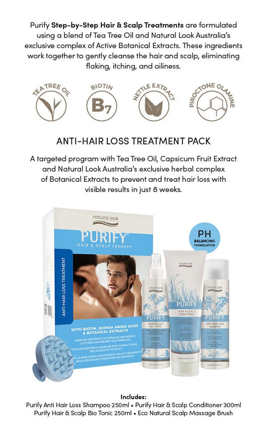 Purify Text Purify Anti-Dandruff Treatment Bundle – Natural Look Australia
